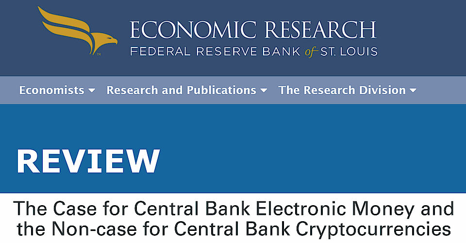 The Case for Central Bank Electronic Money and the Non-case for Central Bank Cryptocurrencies