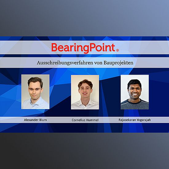 Blockchain Challenge 2019 Winner Slides: 3rd place, Bearing Point, Participating Students: Alexander Blum, Cornelius Hummel, Rajasekaran Yogarajah